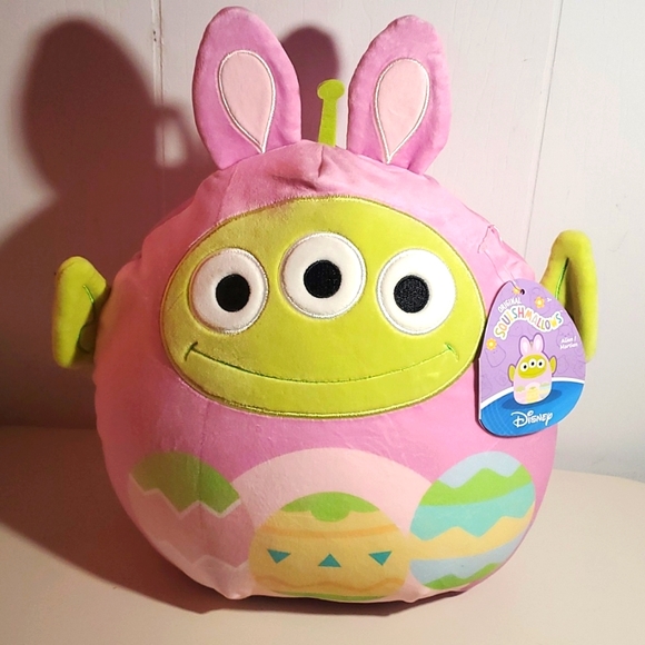 NWT DISNEY SQUISHMALLOW PIXAR TOY STORY ALIEN MARTIAN EASTER BUNNY 10 INCH PLUSH - Picture 2 of 8